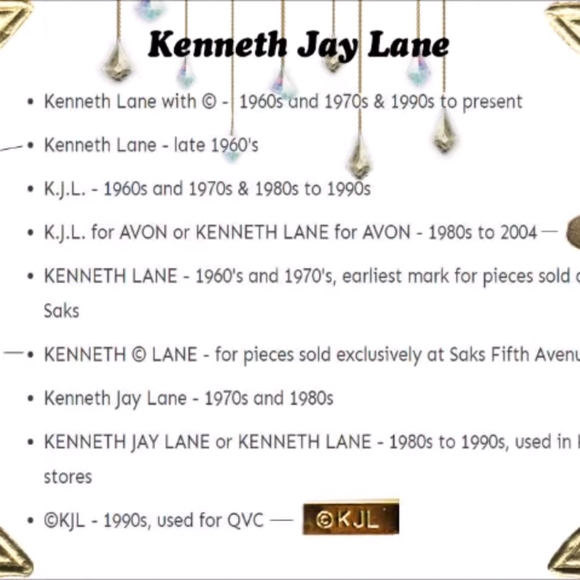 Kenneth Lane Statement Necklace Gold Black Long - Picture 5 of 5